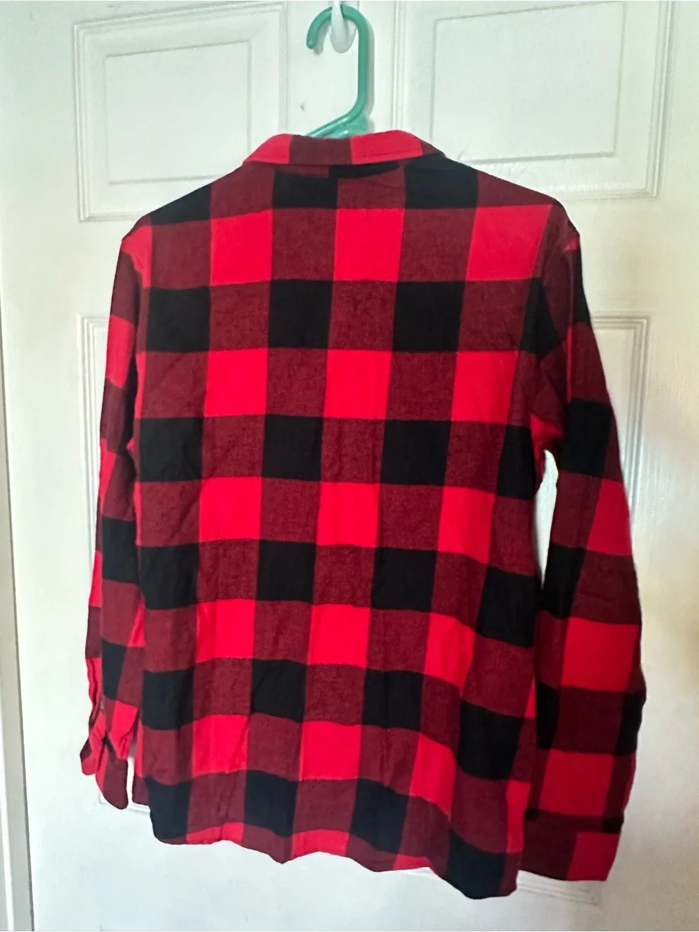 Old Navy Red & Black Buffalo Plaid Button-Up Shirt Boys XXL plus